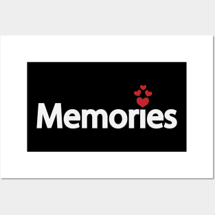 Beautiful Memories Typographic Artwork Posters and Art